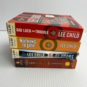 Lee Child Reacher 4 Audiobook Lot: Bad Luck, Tripwire, 61 Hours, Nothing to Lose